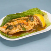 Salmon, Chips &amp; Salad